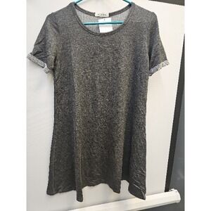 Pink Line USA PinkLine Woman's Solid Dark Charcoal  Style Dress Medium New Comfy